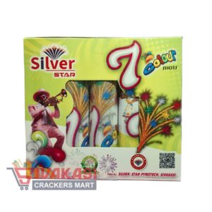 7 Shots Multi Colour With Crackling ( 5-pcs ) SS