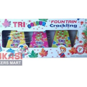 Tri Colour Fountain ( Multi Colour With Crackling )