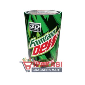 Tin Fountain  ( Red & Green with Crackling Pots )